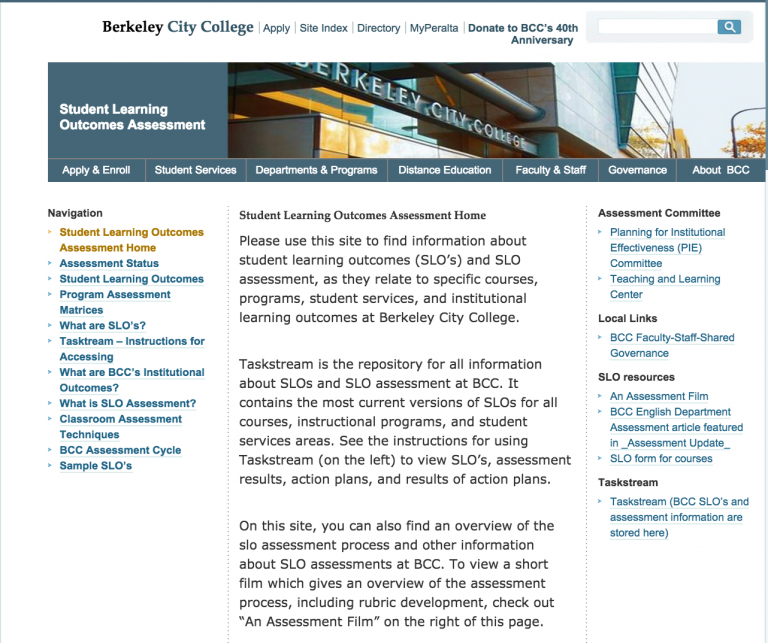 Berkeley City College - National Institute For Learning Outcomes Assessment